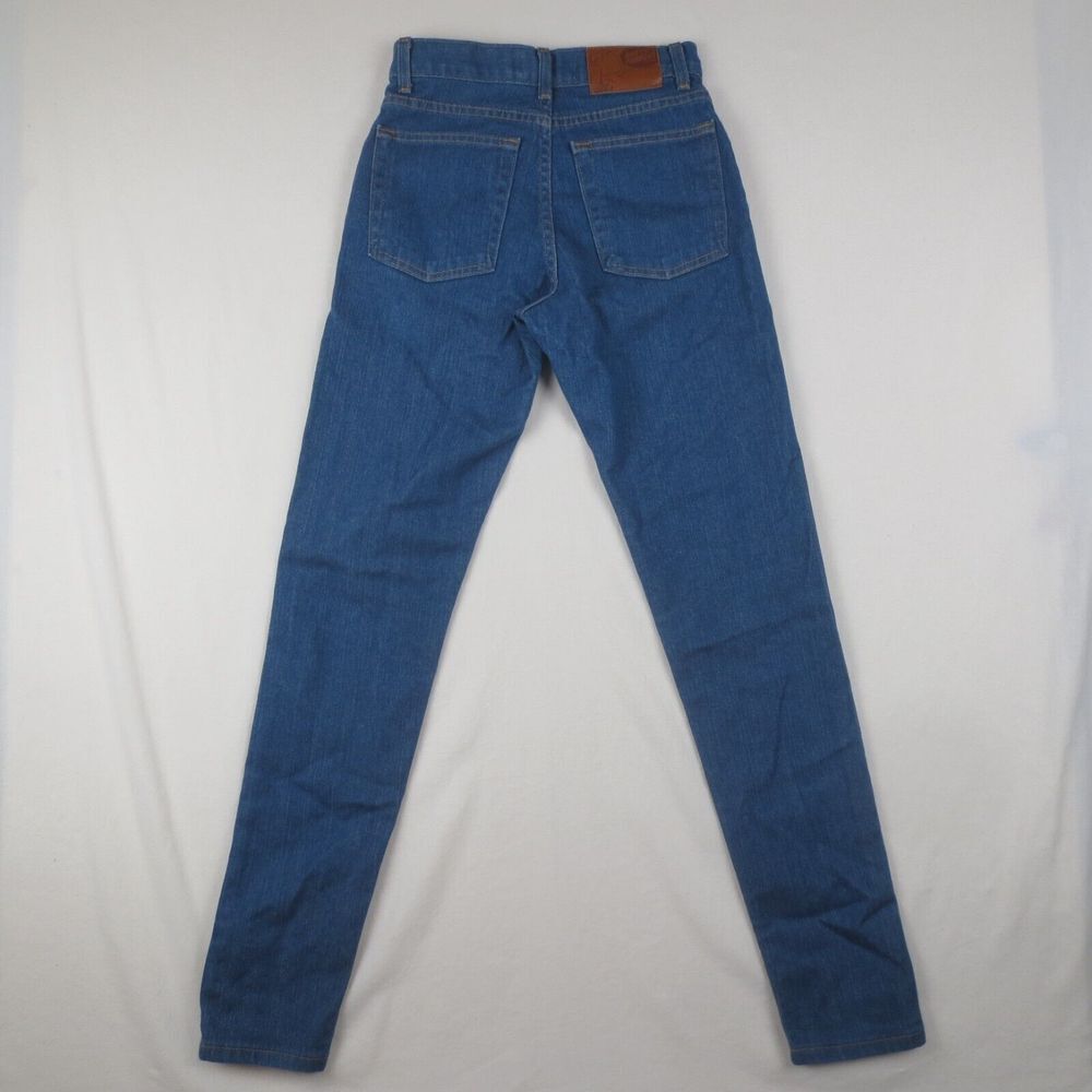 Naked & Famous Jeans Womens 25 Island Blue Stretch Selvedge Max High Rise Denim - Picture 2 of 14